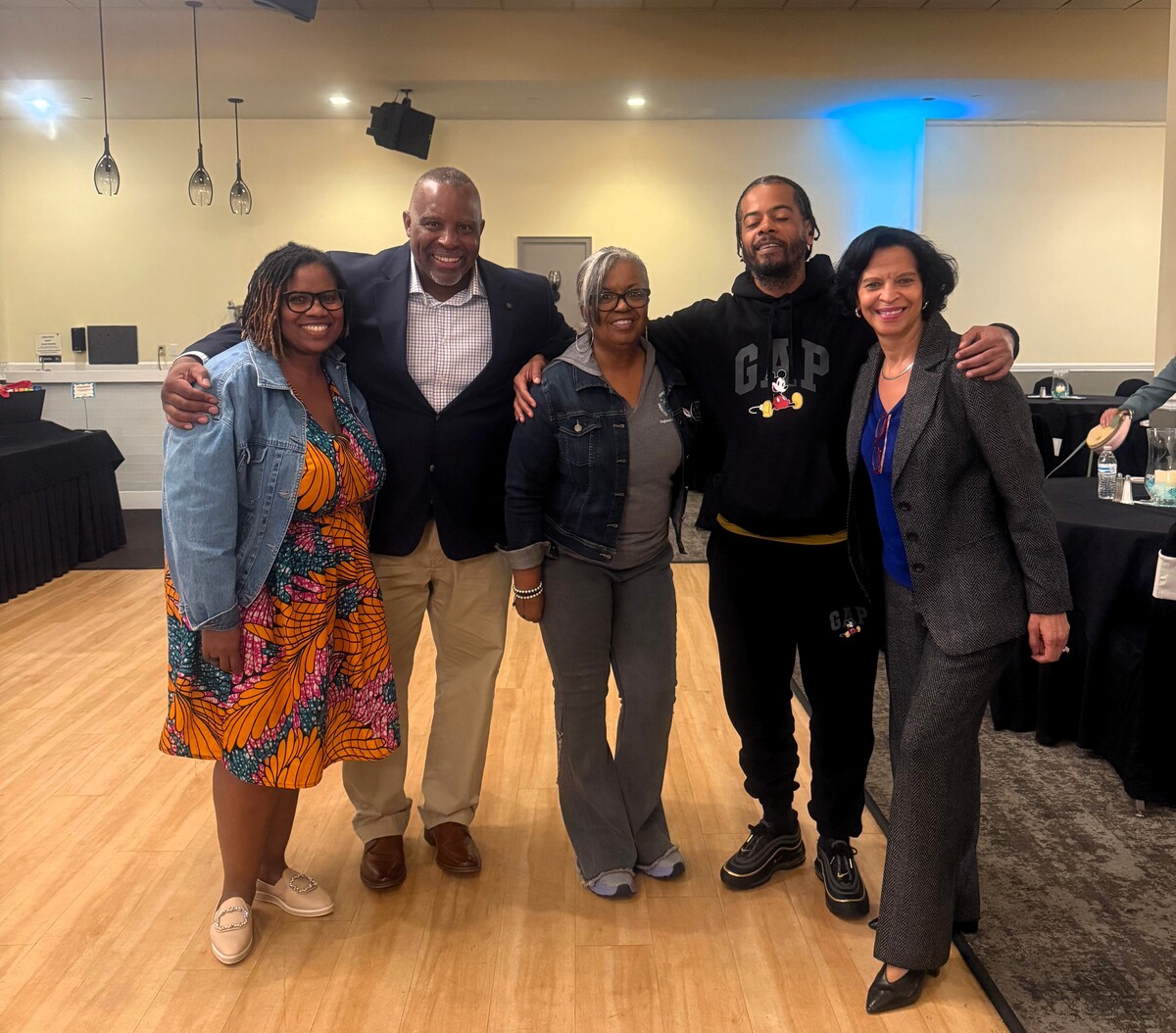 Group photo at event